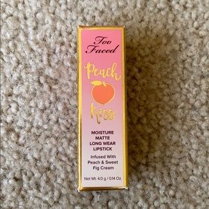 Too Faced peach kiss lipstick